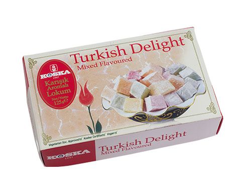 125 g Mixed Flavored Turkish Delight